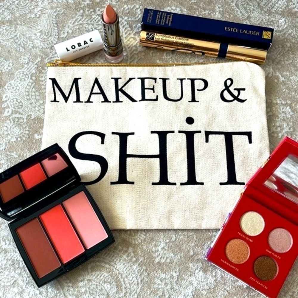 Brand New UD Eyeshadow Anastasia BH Blush Estée Lauder Mascara Lorac Lip in Bag